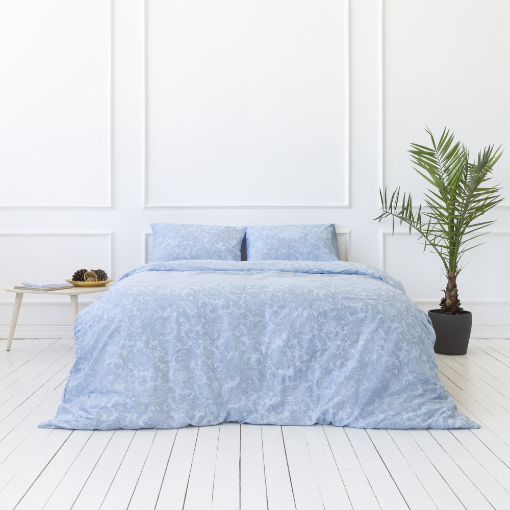 Premium satin påslakanset „Ocean“. Satin påslakan, 160x200 cm, 200x200 cm Premium satin påslakanset „Ocean“. Satin påslakan, 160x200 cm, 200x200 cm