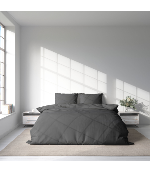 Premium satin påslakanset „Sarko“. Satin påslakan