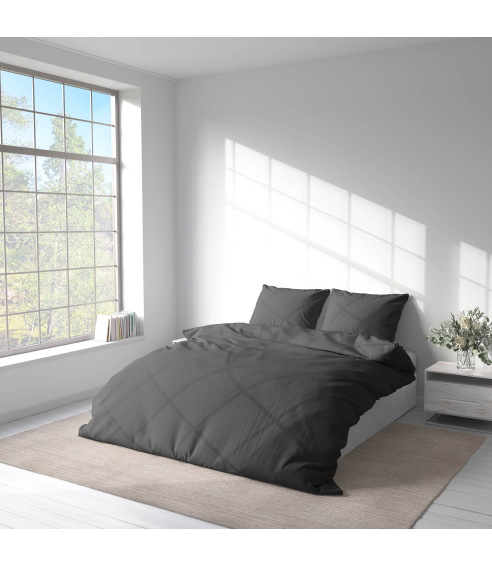 Premium satin påslakanset „Sarko“. Satin påslakan