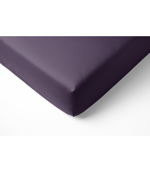 Satin dra-på-lakan „Mauve“. Dra på lakan