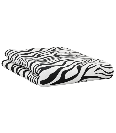 Bomullslakan „Zebra“. Lakan utan resår