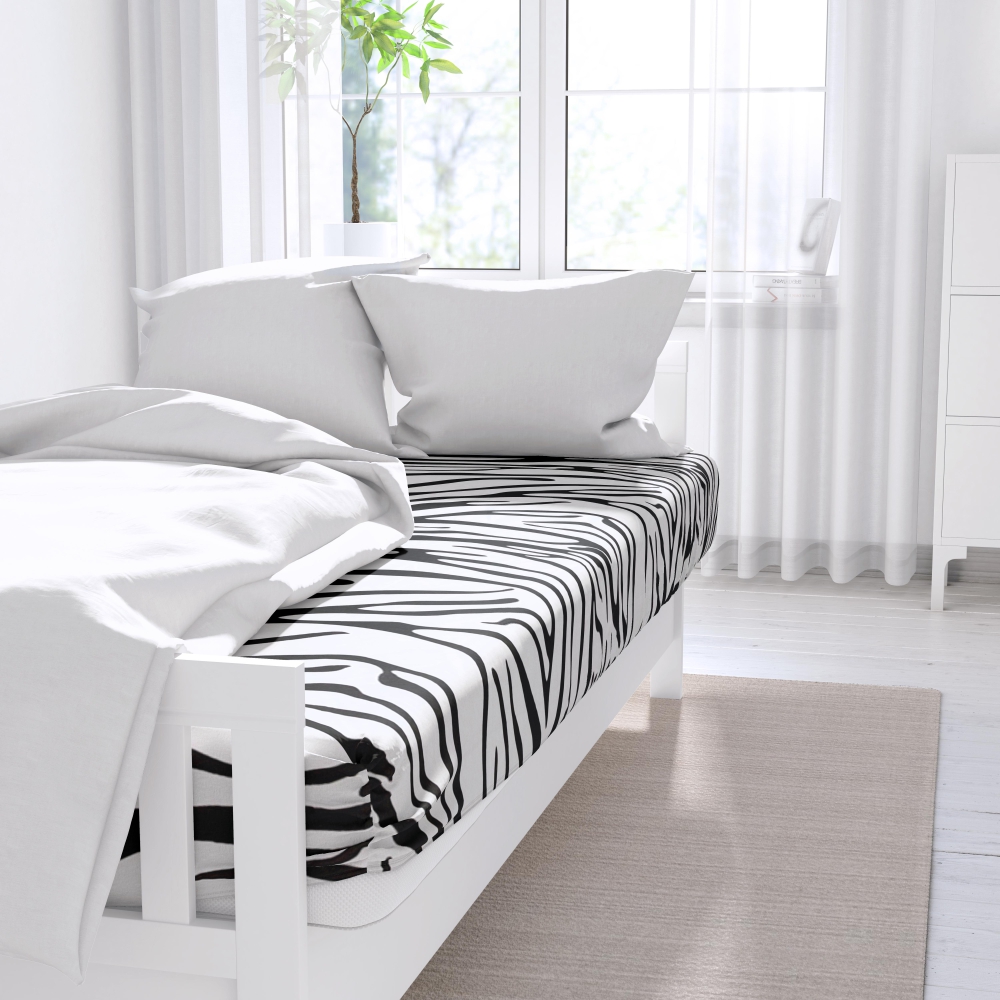 Bomullslakan „Zebra“, 150x220 cm Bomullslakan „Zebra“, 150x220 cm