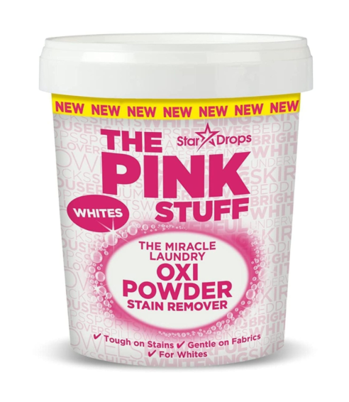Fläckborttagare för vita tvättar „The Pink Stuff Powder Whites“ 1 kg. Rengöringsmedel