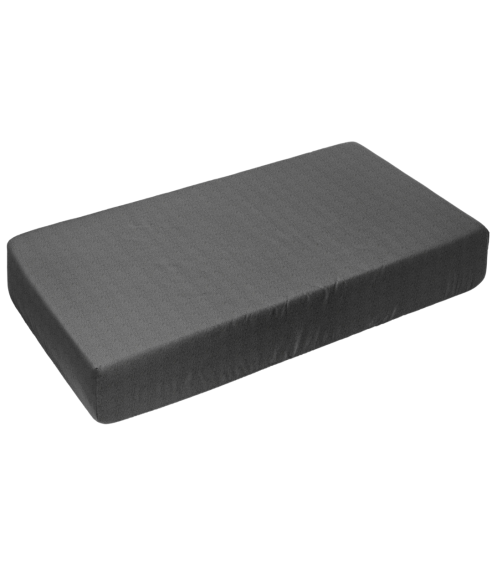 Frotté dra-på-lakan „Dark grey terry sheet“. Dra på lakan 90x200