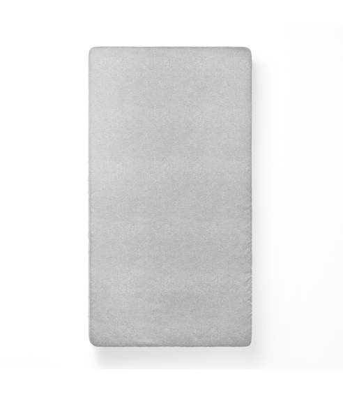 Frotté dra-på-lakan „Light Grey Terry sheet“. Dra på lakan 160×200