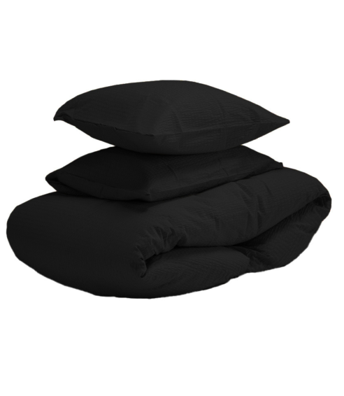 Påslakanset „Kora Black“. Bomull sängkläder