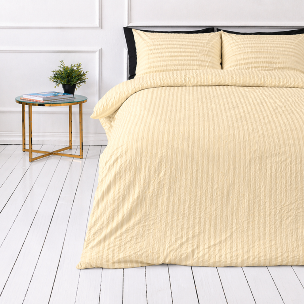 Bäckebölja påslakanset „Kora Yellow“. Enfärgade sängkläder, 140x200 cm, 150x200 cm, 160x200 cm, 180x200 cm, 200x200 cm, 200x220 cm, 240x220 cm Bäckebölja påslakanset „Kora Yellow“. Enfärgade sängkläder, 140x200 cm, 150x200 cm, 160x200 cm, 180x200 cm, 200x200 cm, 200x220 cm, 240x220 cm