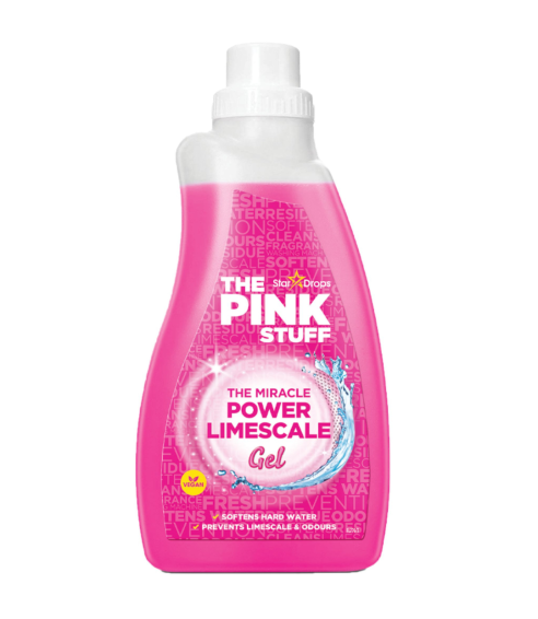 Avkalkningsgel för tvättmaskin “Limescale Gel The Pink Stuff”. Rengöringsmedel