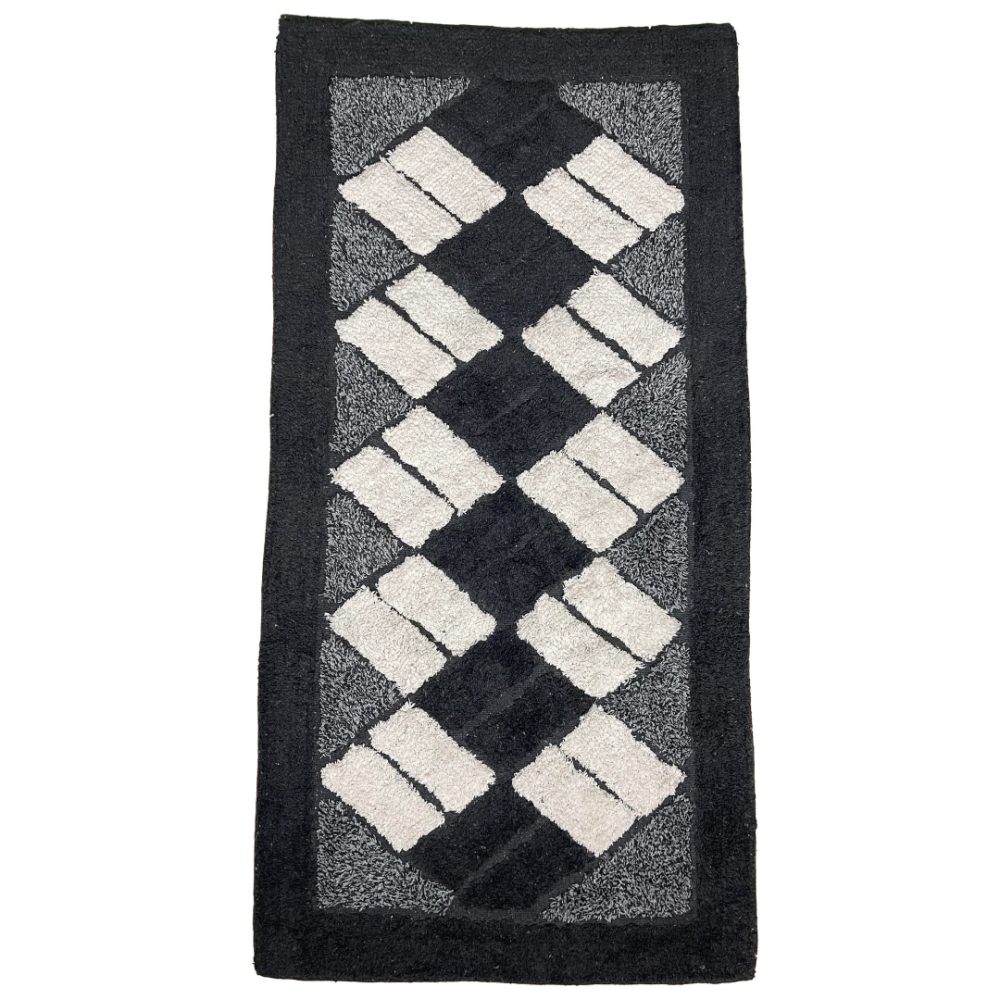 Matta „Black Diamond Mosaic Rug“. Badrumsmattor, 70x140 cm Matta „Black Diamond Mosaic Rug“. Badrumsmattor, 70x140 cm