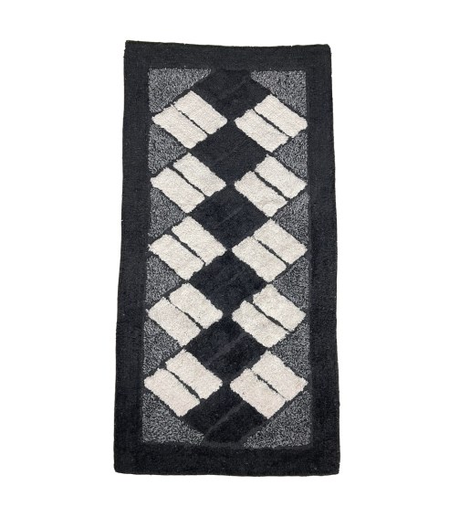 Matta „Black Diamond Mosaic Rug“. Badrumsmattor