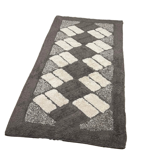 Matta „Brown Diamond Mosaic Rug“