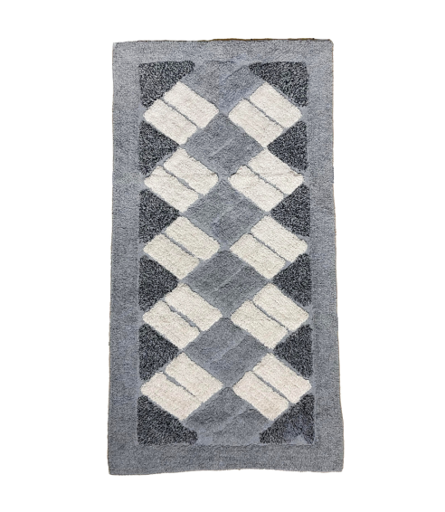 Matta „Grey Diamond Mosaic Rug“
