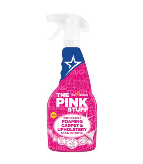 Mattspray „Carpet Spray The Pink Stuff“. Rengöringsmedel