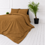 Linne sängkläder „Linen Mustard“. Påslakanset 150x210, 140x200 cm, 150x200 cm, 160x200 cm, 180x200 cm, 200x200 cm, 200x220 cm, 240x220 cm. Fylligt brun-senapsfärgat bäddset med modern och harmonisk design. Linne sängkläder „Linen Mustard“. Påslakanset 150x210, 140x200 cm, 150x200 cm, 160x200 cm, 180x200 cm, 200x200 cm, 200x220 cm, 240x220 cm. Fylligt brun-senapsfärgat bäddset med modern och harmonisk design.