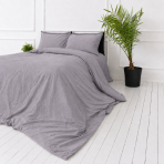 Linne sängkläder „Linen Pearl“. Påslakanset 150x210, 140x200 cm, 150x200 cm, 160x200 cm, 180x200 cm, 200x200 cm, 200x220 cm, 240x220 cm. Mjukt grått bäddset med lavendelton och stilren design. Linne sängkläder „Linen Pearl“. Påslakanset 150x210, 140x200 cm, 150x200 cm, 160x200 cm, 180x200 cm, 200x200 cm, 200x220 cm, 240x220 cm. Mjukt grått bäddset med lavendelton och stilren design.