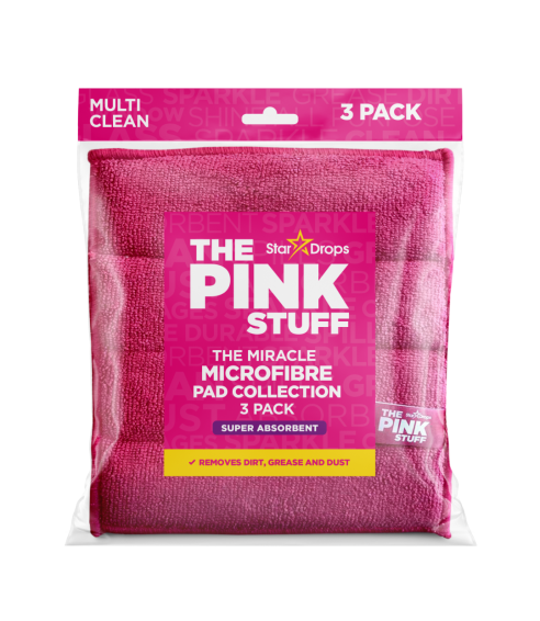 Mikrofiberdukar ”Pink stuff microfibre”. Trasor