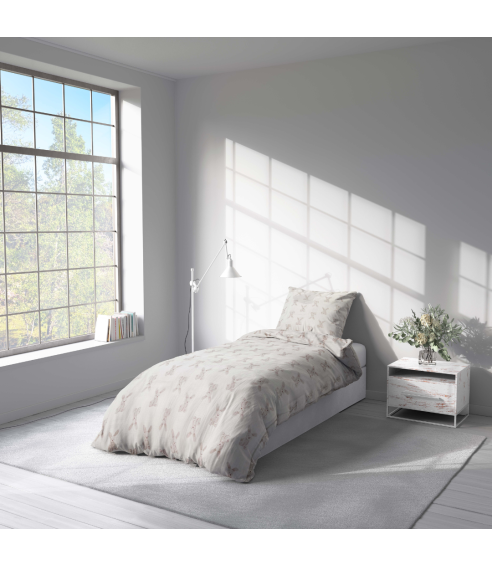 Muslin sängkläder “Sweet Bunny Rest”. Bomull sängkläder
