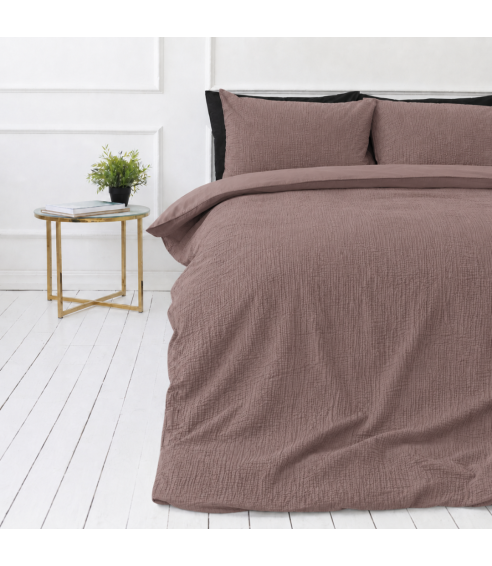 Påslakanset muslin „Brown muslin“. Påslakanset 200x200
