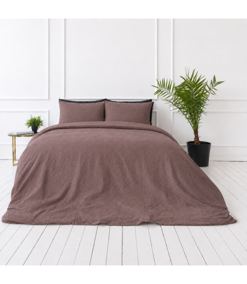 Påslakanset muslin „Brown muslin“. Påslakanset 200x200