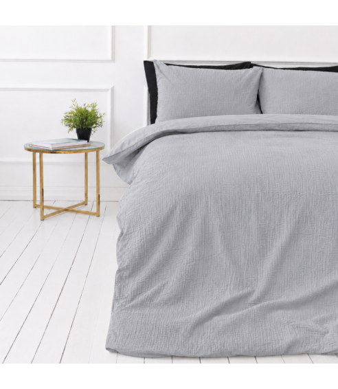 Påslakanset muslin „Grey muslin“. Påslakanset 200x200