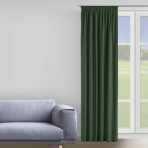 Mörkläggningsgardiner „Dark green“, 150x275 cm Mörkläggningsgardiner „Dark green“, 150x275 cm
