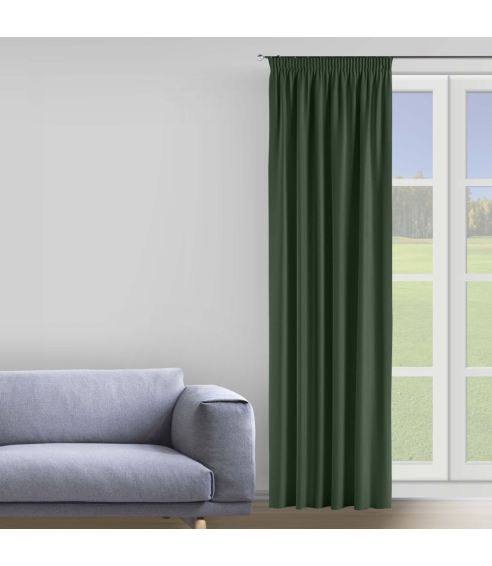 Mörkläggningsgardiner „Dark green“. Gardiner