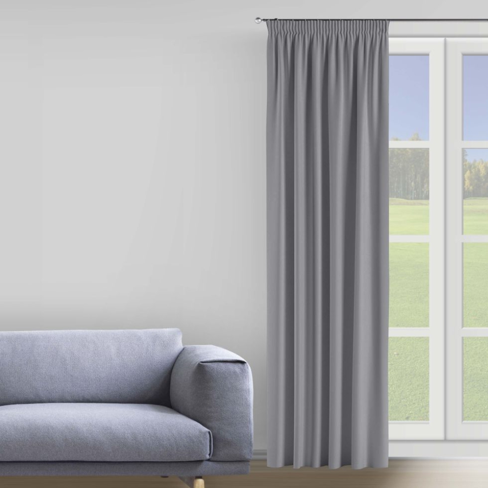 Mörkläggningsgardiner „Gray blue“, 150x275 cm Mörkläggningsgardiner „Gray blue“, 150x275 cm