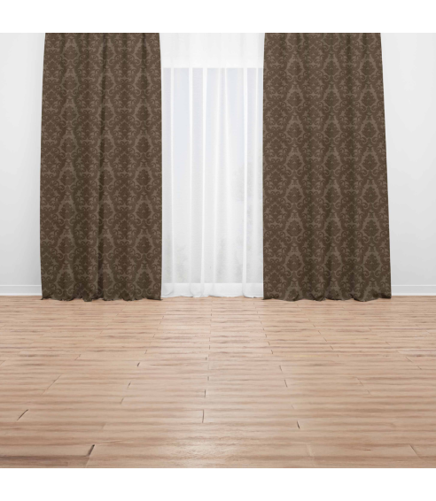 Mörkläggningsgardiner „Green baroque curtain“. Gardiner
