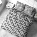 Örngott „Grey Retro Rings“. Örngott 50×70 Örngott „Grey Retro Rings“. Örngott 50×70