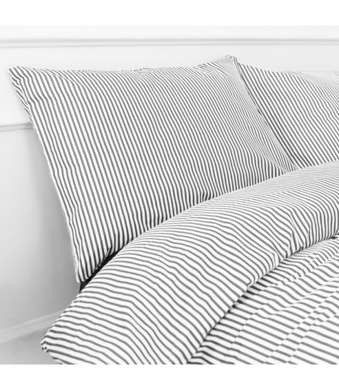Örngott „Grey stripes cotton“ 1 St.. Örngott 50×70