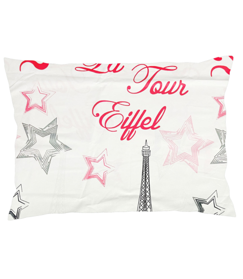 Örngott „Eiffel red“. Örngott 50×70