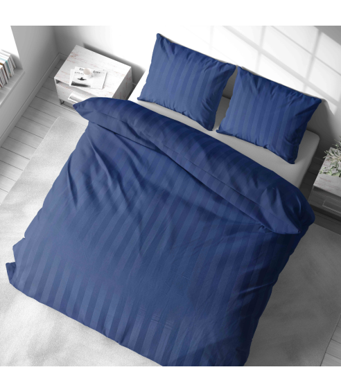 Örngott „Dark Blue Stripes“. Örngott 50×70