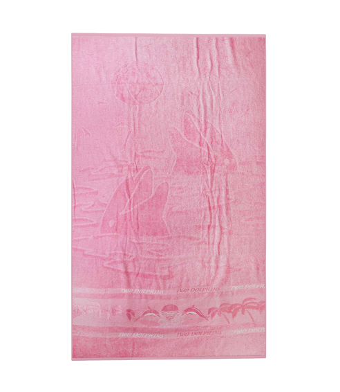 Strandhandduk „Pink dolphin“