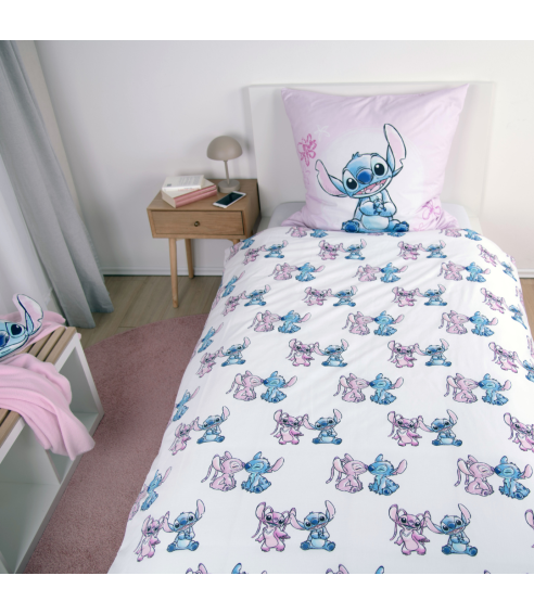 Påslakanset „Angel and Stitch“. Bomull sängkläder