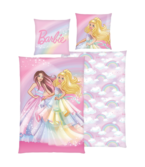 Påslakanset „Barbie“. Bomull sängkläder
