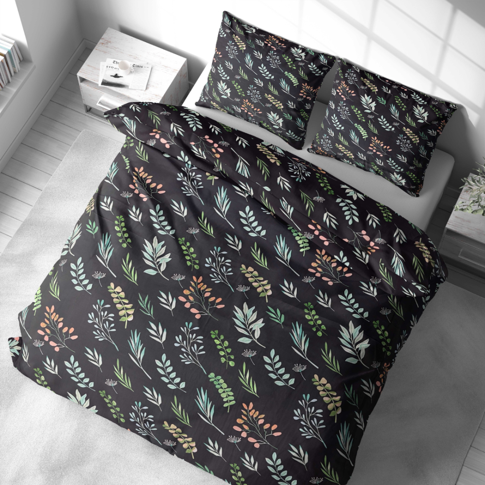 Påslakanset „Silent Canopy“. Sängkläder 155x200, 140x200 cm, 150x200 cm, 160x200 cm, 200x200 cm, 200x220 cm, 240x220 cm