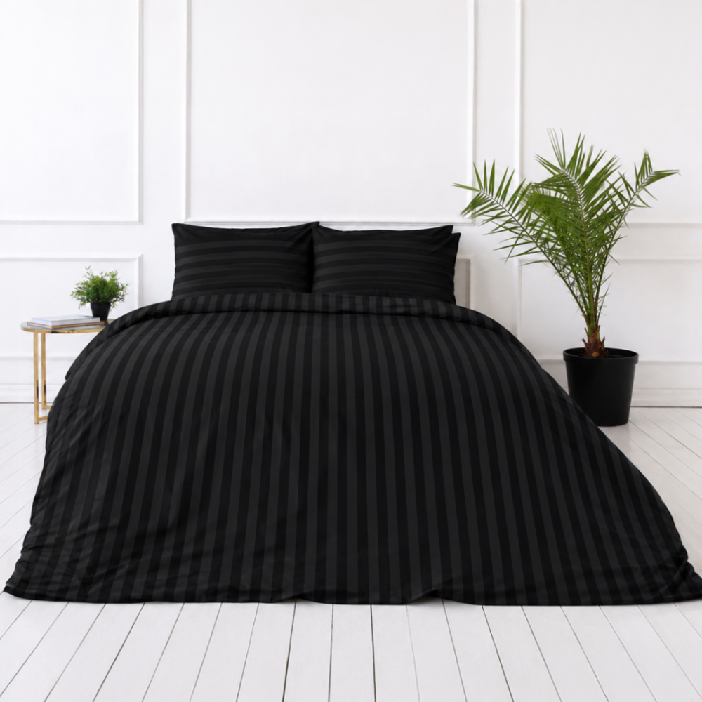 Påslakanset „Black Stripes“. Mönstrade sängkläder, 140x200 cm, 150x200 cm, 160x200 cm, 180x200 cm, 200x200 cm, 200x220 cm Påslakanset „Black Stripes“. Mönstrade sängkläder, 140x200 cm, 150x200 cm, 160x200 cm, 180x200 cm, 200x200 cm, 200x220 cm