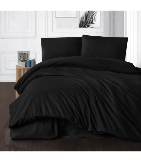 Patalynės komplektas „Black Flannel“. Bomull sängkläder