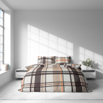 Påslakanset „Brownstone Grid“. Sängkläder 155x200, 140x200 cm, 150x200 cm, 160x200 cm, 180x200 cm, 200x200 cm, 200x220 cm, 240x220 cm Påslakanset „Brownstone Grid“. Sängkläder 155x200, 140x200 cm, 150x200 cm, 160x200 cm, 180x200 cm, 200x200 cm, 200x220 cm, 240x220 cm