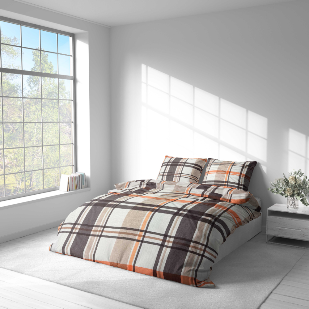 Påslakanset „Brownstone Grid“. Sängkläder 155x200, 140x200 cm, 150x200 cm, 160x200 cm, 180x200 cm, 200x200 cm, 200x220 cm, 240x220 cm Påslakanset „Brownstone Grid“. Sängkläder 155x200, 140x200 cm, 150x200 cm, 160x200 cm, 180x200 cm, 200x200 cm, 200x220 cm, 240x220 cm