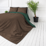 Påslakanset „Brunette Juniper“. Sängkläder 155x200, 140x200 cm, 150x200 cm, 160x200 cm, 180x200 cm, 200x200 cm, 200x220 cm, 240x220 cm. Modernt tvåfärgat sängkläderset i smaragdgrönt och brunt. Påslakanset „Brunette Juniper“. Sängkläder 155x200, 140x200 cm, 150x200 cm, 160x200 cm, 180x200 cm, 200x200 cm, 200x220 cm, 240x220 cm. Modernt tvåfärgat sängkläderset i smaragdgrönt och brunt.