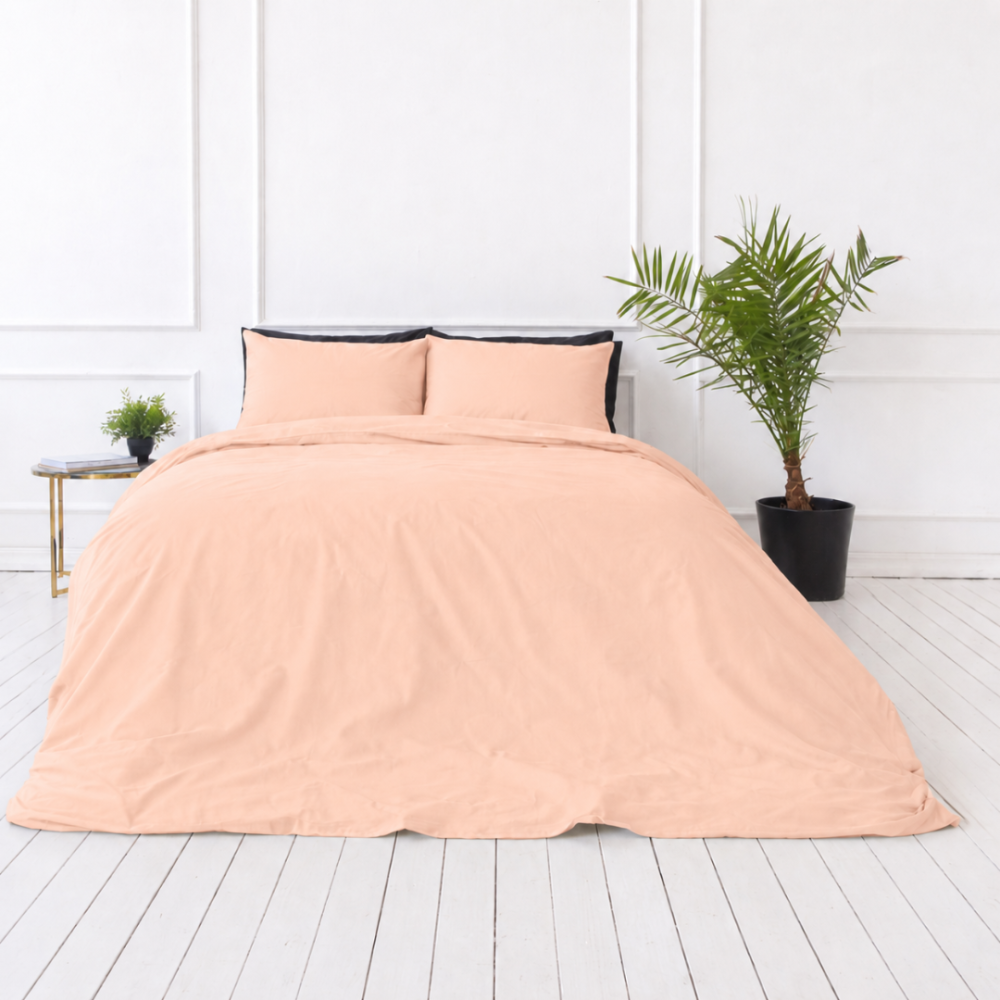 Påslakanset „Coral“. Beige sängkläder, 140x200 cm, 200x200 cm, 200x220 cm, 240x220 cm Påslakanset „Coral“. Beige sängkläder, 140x200 cm, 200x200 cm, 200x220 cm, 240x220 cm