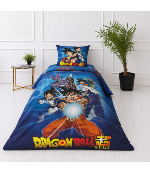 Påslakanset „Dragon Ball Super“. Bomull sängkläder