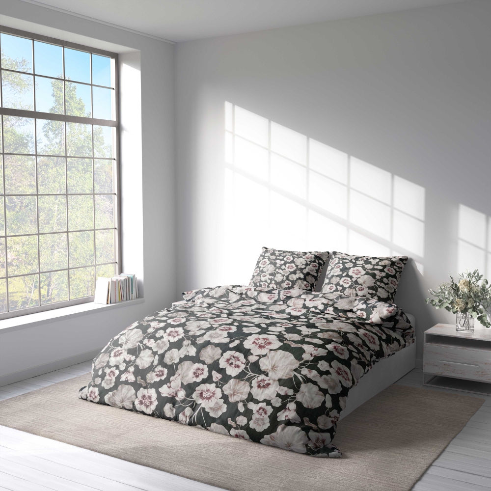 Påslakanset „Floret“. Sängkläder 155x200, 140x200 cm, 150x200 cm, 160x200 cm, 180x200 cm, 200x200 cm, 200x220 cm, 240x220 cm Påslakanset „Floret“. Sängkläder 155x200, 140x200 cm, 150x200 cm, 160x200 cm, 180x200 cm, 200x200 cm, 200x220 cm, 240x220 cm