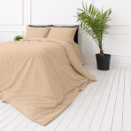 Påslakanset „Frappe“. Beige sängkläder, 140x200 cm, 150x200 cm, 160x200 cm, 180x200 cm, 200x200 cm, 200x220 cm, 240x220 cm Påslakanset „Frappe“. Beige sängkläder, 140x200 cm, 150x200 cm, 160x200 cm, 180x200 cm, 200x200 cm, 200x220 cm, 240x220 cm