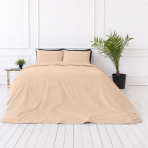 Påslakanset „Frappe“. Beige sängkläder, 140x200 cm, 150x200 cm, 160x200 cm, 180x200 cm, 200x200 cm, 200x220 cm, 240x220 cm Påslakanset „Frappe“. Beige sängkläder, 140x200 cm, 150x200 cm, 160x200 cm, 180x200 cm, 200x200 cm, 200x220 cm, 240x220 cm
