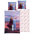 Påslakanset „Frozen“. Sängkläder barn, 135x200 cm. Lila och blått bäddset med anna, elsa och olof. Påslakanset „Frozen“. Sängkläder barn, 135x200 cm. Lila och blått bäddset med anna, elsa och olof.