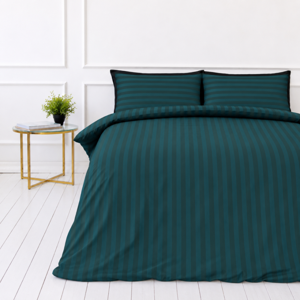 Påslakanset „Green Stripes“. Mönstrade sängkläder, 140x200 cm, 150x200 cm, 160x200 cm, 180x200 cm, 200x200 cm, 200x220 cm Påslakanset „Green Stripes“. Mönstrade sängkläder, 140x200 cm, 150x200 cm, 160x200 cm, 180x200 cm, 200x200 cm, 200x220 cm