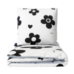Påslakanset „Black Flowers“. Mönstrade sängkläder, 140x200 cm, 150x200 cm, 160x200 cm, 180x200 cm, 200x200 cm, 200x220 cm Påslakanset „Black Flowers“. Mönstrade sängkläder, 140x200 cm, 150x200 cm, 160x200 cm, 180x200 cm, 200x200 cm, 200x220 cm