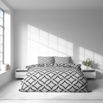 Påslakanset „Grey Retro Rings“. Sängkläder 155x200, 140x200 cm, 150x200 cm, 160x200 cm, 180x200 cm, 200x200 cm, 200x220 cm, 240x220 cm Påslakanset „Grey Retro Rings“. Sängkläder 155x200, 140x200 cm, 150x200 cm, 160x200 cm, 180x200 cm, 200x200 cm, 200x220 cm, 240x220 cm